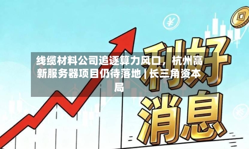 线缆材料公司追逐算力风口	，杭州高新服务器项目仍待落地 | 长三角资本局-第3张图片