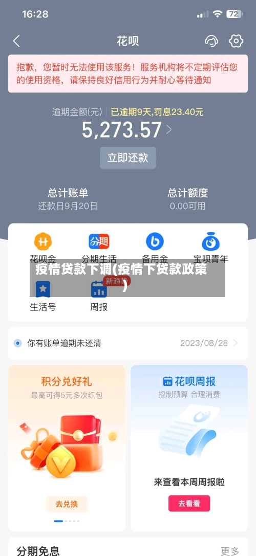 疫情贷款下调(疫情下贷款政策)