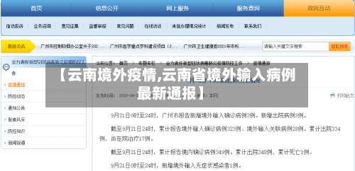 【云南境外疫情,云南省境外输入病例最新通报】
