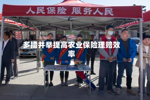 多措并举提高农业保险理赔效率