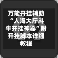 万能开挂辅助“人海大厅斗牛开挂神器	”附开挂脚本详细教程-第2张图片