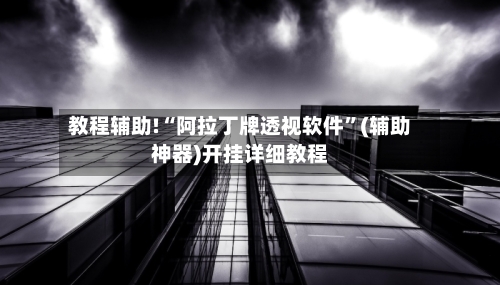 教程辅助!“阿拉丁牌透视软件”(辅助神器)开挂详细教程-第2张图片