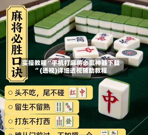 实操教程“手机打麻将必赢神器下载”(透视)详细透视辅助教程-第2张图片
