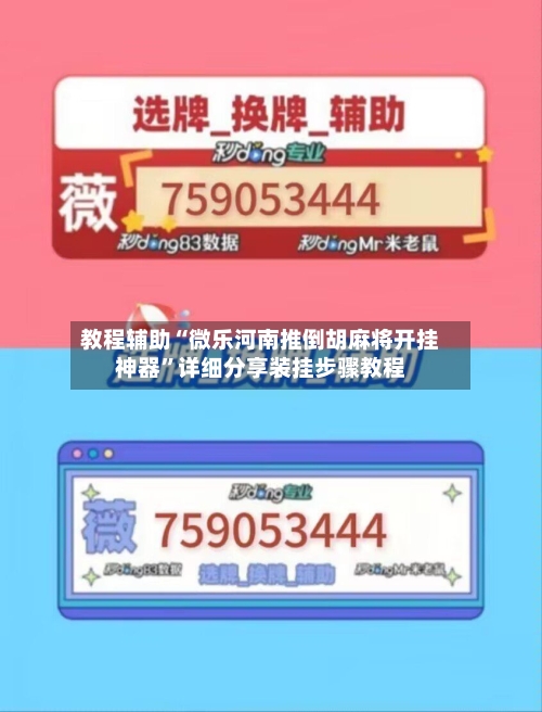 教程辅助“微乐河南推倒胡麻将开挂神器	”详细分享装挂步骤教程-第2张图片