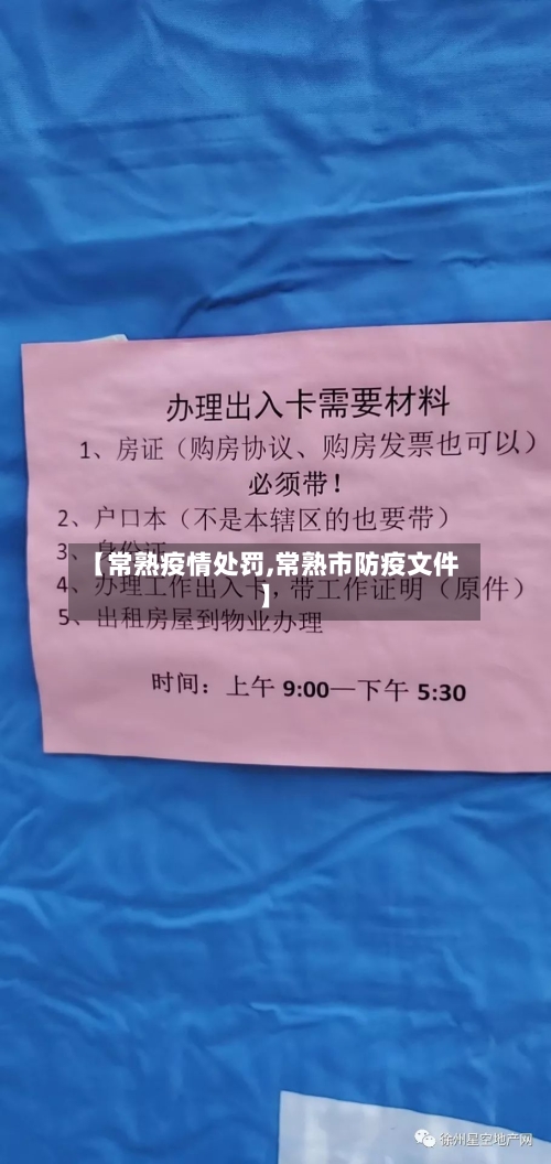 【常熟疫情处罚,常熟市防疫文件】-第2张图片