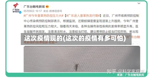 这次疫情现的(这次的疫情有多可怕)-第2张图片