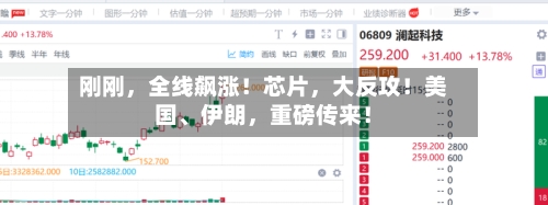 刚刚	，全线飙涨！芯片，大反攻！美国、伊朗，重磅传来！-第3张图片