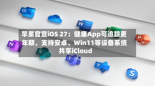 苹果官宣iOS 27：健康App可追踪更年期，支持安卓、Win11等设备系统共享iCloud-第3张图片