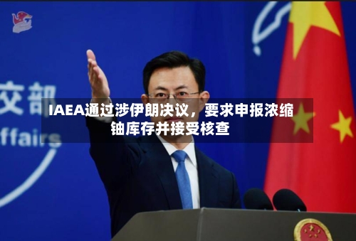 IAEA通过涉伊朗决议，要求申报浓缩铀库存并接受核查-第2张图片