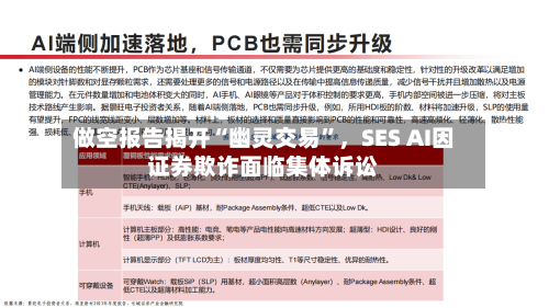 做空报告揭开“幽灵交易	”，SES AI因证券欺诈面临集体诉讼-第2张图片