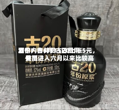 酒价内参6月11日费用发布：古井贡古20上涨5元，费用升至进入六月以来比较高位-第3张图片
