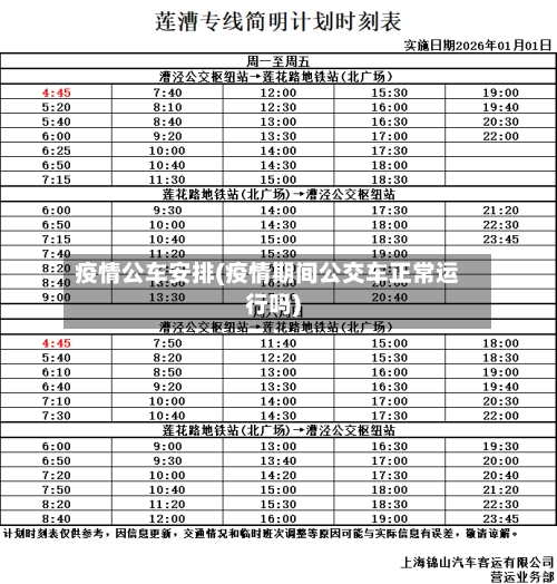 疫情公车安排(疫情期间公交车正常运行吗)-第2张图片