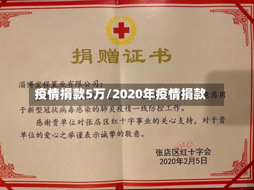 疫情捐款5万/2020年疫情捐款-第2张图片