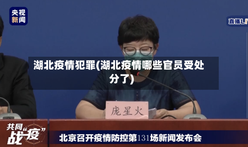 湖北疫情犯罪(湖北疫情哪些官员受处分了)