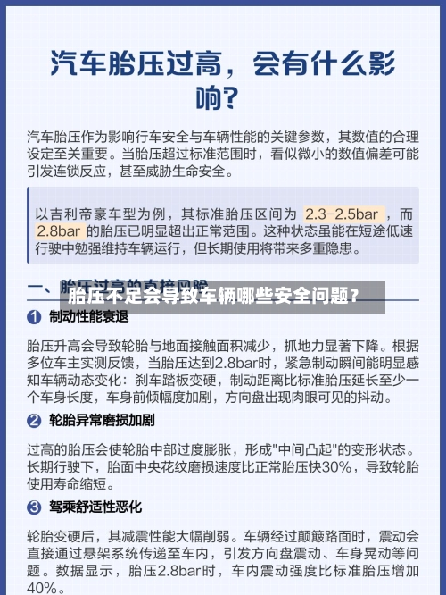胎压不足会导致车辆哪些安全问题?-第2张图片