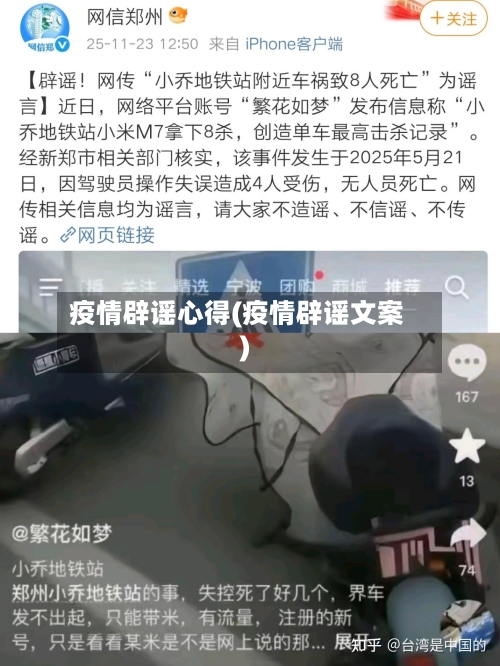 疫情辟谣心得(疫情辟谣文案)