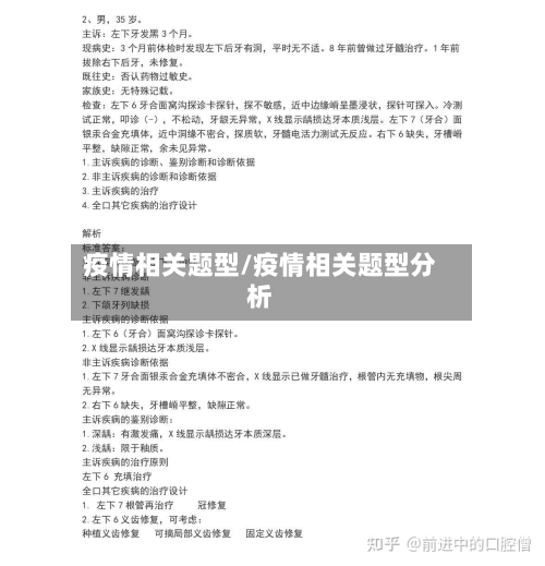 疫情相关题型/疫情相关题型分析