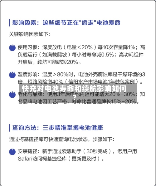 快充对电池寿命和续航影响如何？