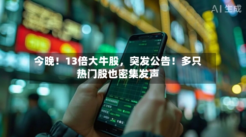 今晚！13倍大牛股，突发公告！多只热门股也密集发声-第2张图片